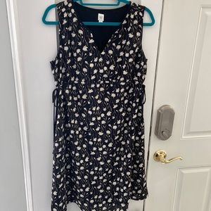Black Floral Maternity Dress